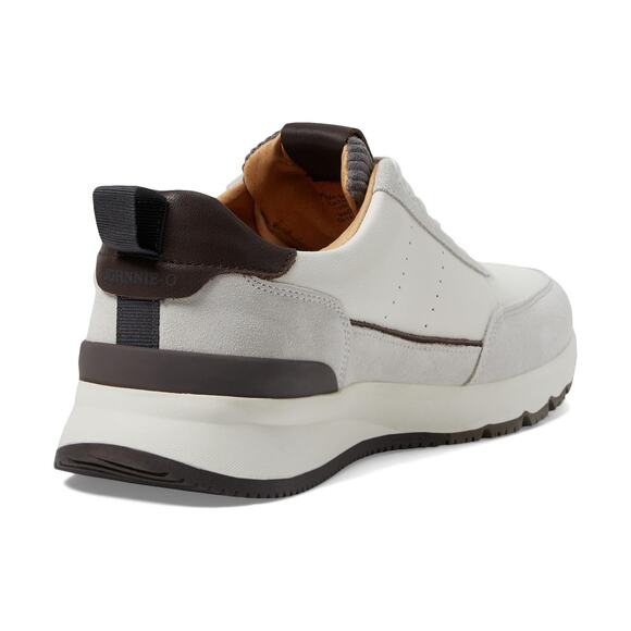 Johnnie-O Mens Prima White Leather Fashion Sneaker - 10.5 - Picture 6 of 7